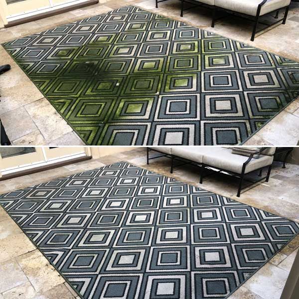 Before and After Rug Cleaning